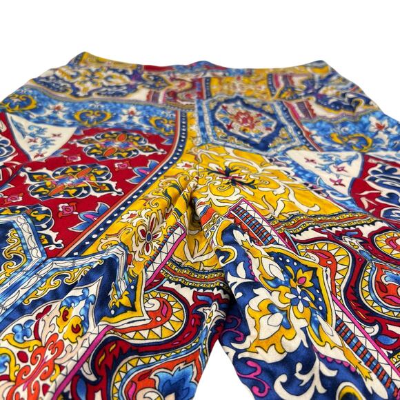 Haute Hippie Medium Wide leg pants boho resort flowy pattern beachwear lounge - Picture 3 of 10